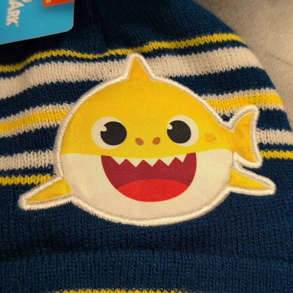 Nickelodeon Baby Shark Pom Hat and Glove Set Toddler OS